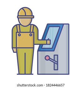 
Construction controller Vector Icon which can easily modify or edit

