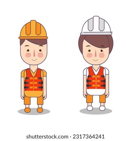 construction costume uniform vest safeguard protection builder outfit and headgear safety helmet labor equipment