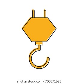 construction crane hook icon