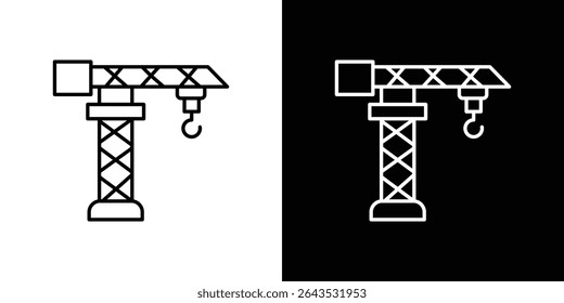Construction crane icon. Graphic Design vector icon. Ui Ux Icons