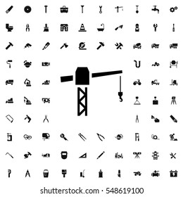 construction crane icon illustration isolated vector sign symbol