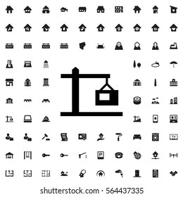 construction  crane icon illustration isolated vector sign symbol