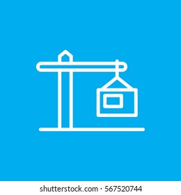 construction  crane icon illustration isolated vector sign symbol