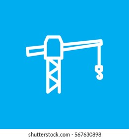 construction crane icon illustration isolated vector sign symbol