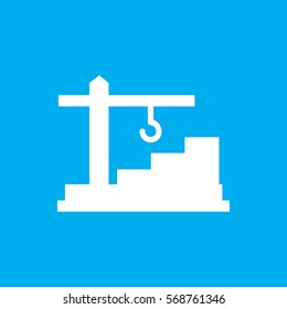 construction  crane icon illustration isolated vector sign symbol