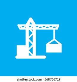 construction crane icon illustration isolated vector sign symbol