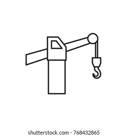 construction crane icon illustration isolated vector sign symbol