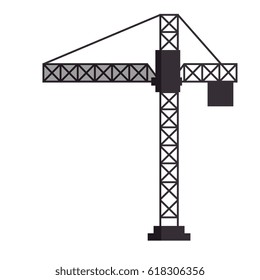 construction crane isolated icon
