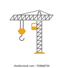 construction crane isolated icon