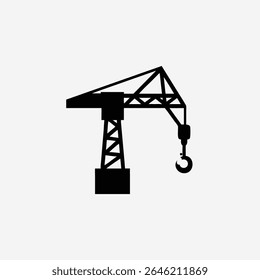 construction crane logo clip art silhouette
