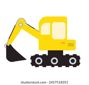 Construction Crane on white background