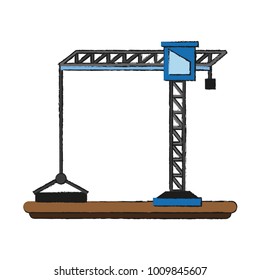 Construction crane symbol