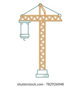 construction crane tower icon