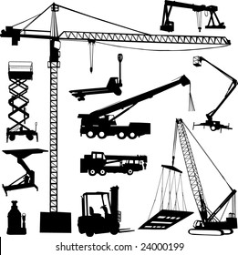 construction crane - vector