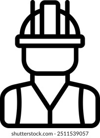 Construction Crane Vector Line Icon Element