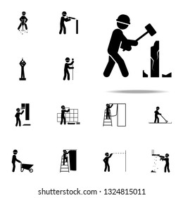 construction, demolish worker icon. Construction People icons universal set for web and mobile