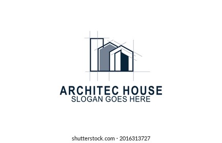 Construction and design logo. Real estate logo