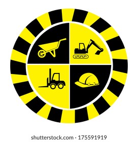 construction design over white background vector illustration 