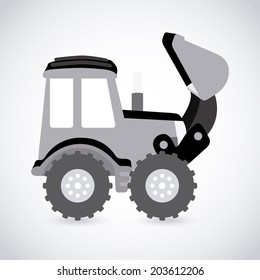 Construction design over white background, vector illustration