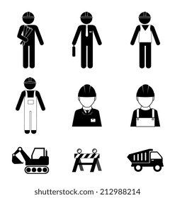 Construction design over white background, vector illustration