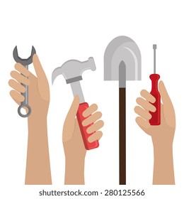 Construction design over white background ,vector illustration. Construction design over white background ,vector illustration.
