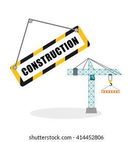 Construction design. work icon. repair concept, vector illustration