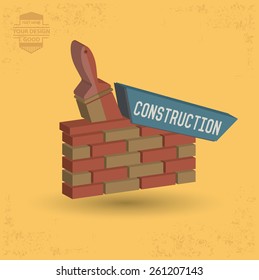 Construction design,and character concept,clean vector