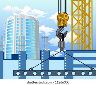 Construction, designing of new area, architecture, engineer project