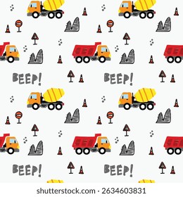 construction doodle vector set with white background 