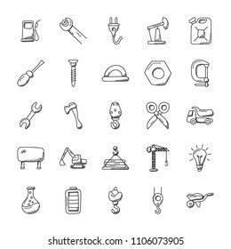
Construction Doodles Icons
