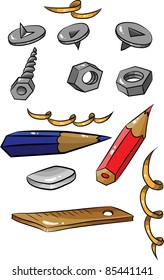 Construction and drawing instruments.