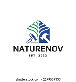 Construction dream logo design illustration