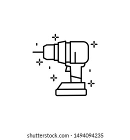 Construction, drill icon. Element of construction icon