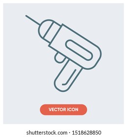 construction drill instrument vector icon