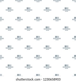 Construction emblem pattern vector seamless repeat for any web design