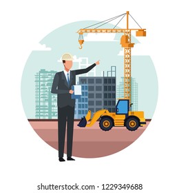 construction engineer cartoon