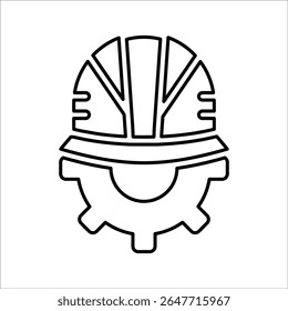 Construction engineer Icon, Line Vector graphics