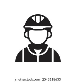 Construction engineer icon on white background