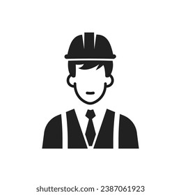Construction engineer. Service Engineer Icon. Architect. Vector illustration