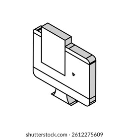 construction engineering isometric icon vector. construction engineering sign. isolated symbol illustration