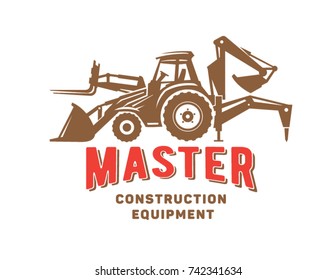 equipo de construcción. emblema