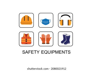 Construction equipment in the field of uniforms to prevent injuries during work.