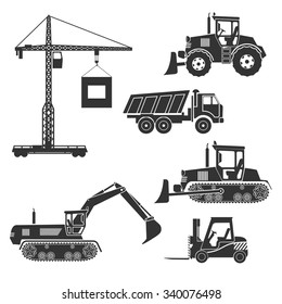 construction equipment of an icon