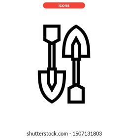 construction equipment icon isolated sign symbol vector illustration - high quality black style vector icons
