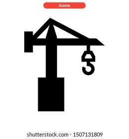 construction equipment icon isolated sign symbol vector illustration - high quality black style vector icons
