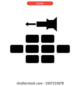 construction equipment icon isolated sign symbol vector illustration - high quality black style vector icons

