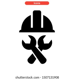 construction equipment icon isolated sign symbol vector illustration - high quality black style vector icons
