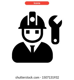 construction equipment icon isolated sign symbol vector illustration - high quality black style vector icons
