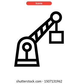 construction equipment icon isolated sign symbol vector illustration - high quality black style vector icons
