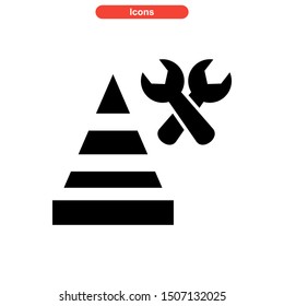 construction equipment icon isolated sign symbol vector illustration - high quality black style vector icons
